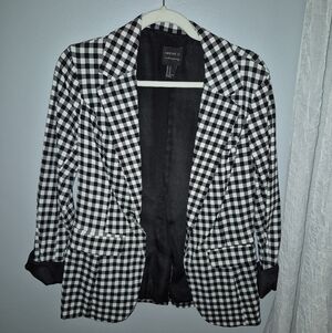 Forever 21 Checkered Blazer